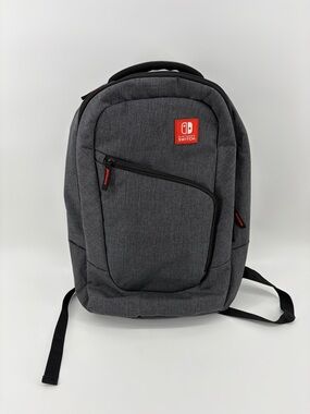 Nintendo Switch Backpack Travel Carry Case Gray Gaming Organizer Joy-Con Dock